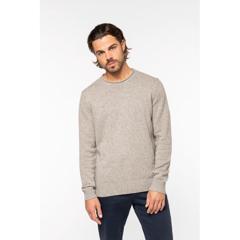 Pull en laine mérinos responsable homme