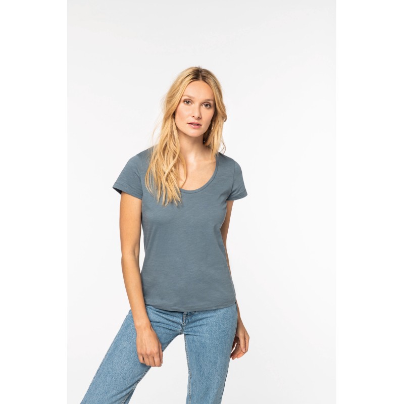T-shirt slub femme