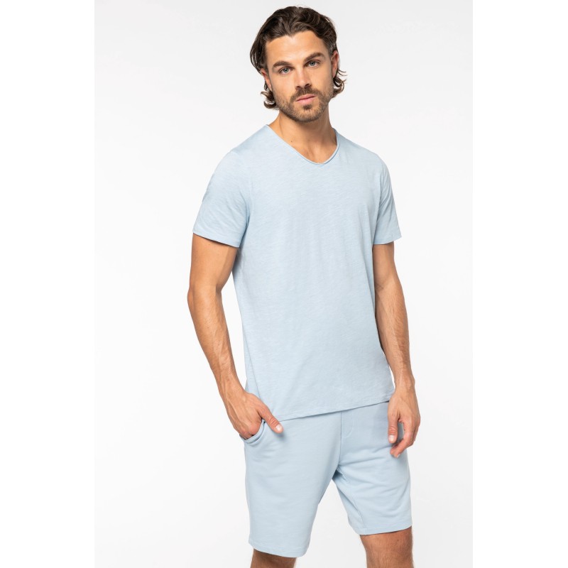 T-shirt Slub bords francs homme