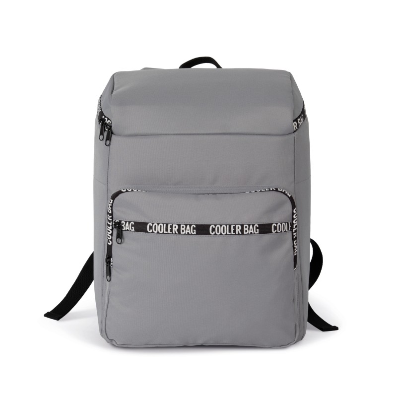 Sac à dos isotherme recyclé avec poche frontale Dark Cool Grey FACE