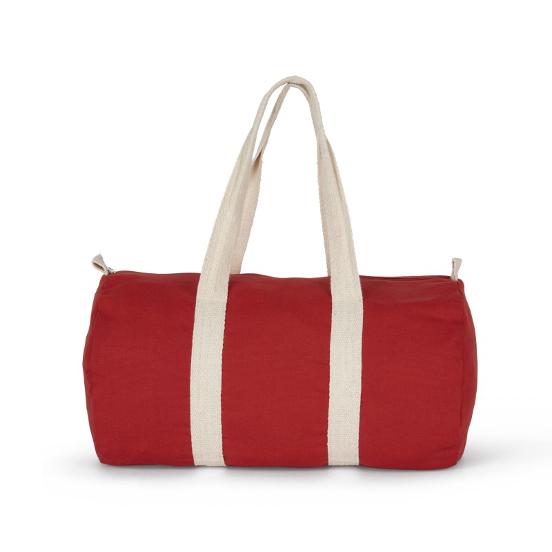 Sac fourre-tout en toile de coton Arandano Red / Natural FACE