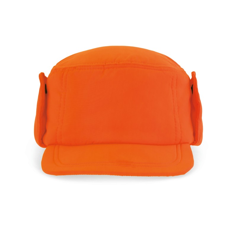 Casquette avec cache-oreilles Fluorescent Orange FACE