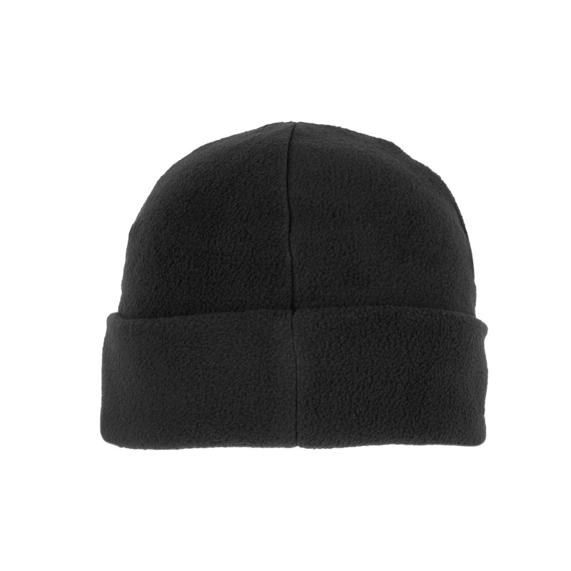 Bonnet recyclé micropolaire avec revers Black BACK