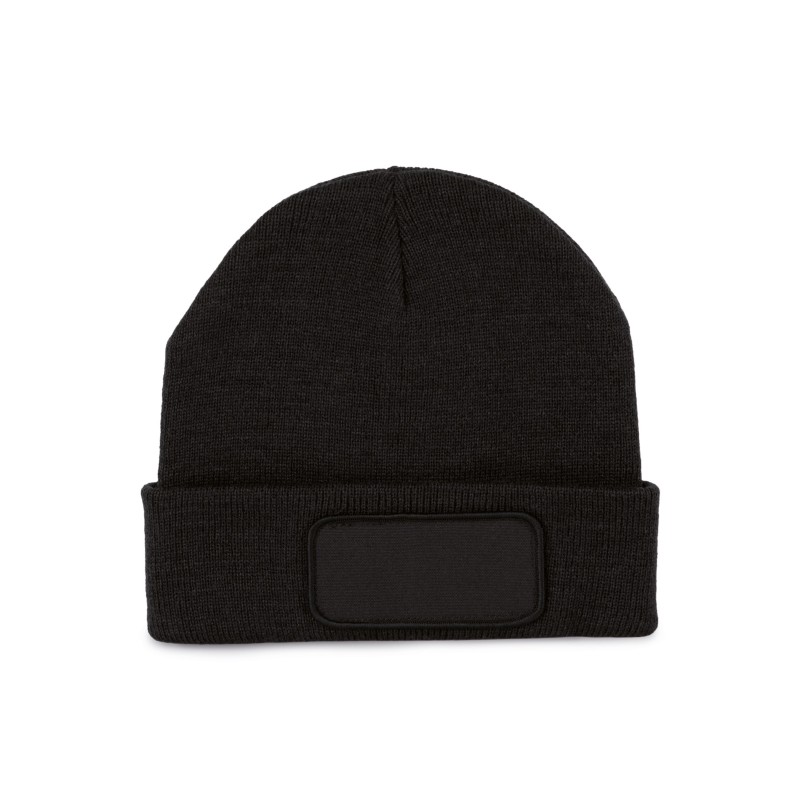 Bonnet recyclé avec patch Black FACE