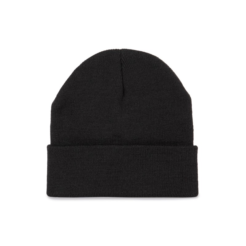Bonnet recyclé avec revers tricoté Black FACE