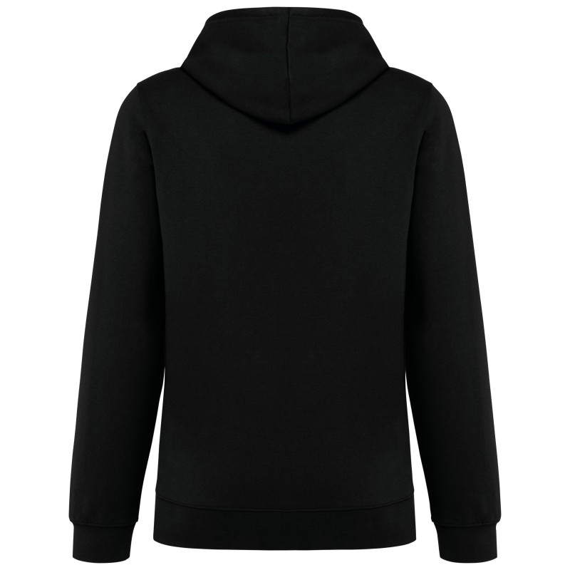 Sweat-shirt à capuche contrastée à motifs unisexe Black / Mexican Skull BACK