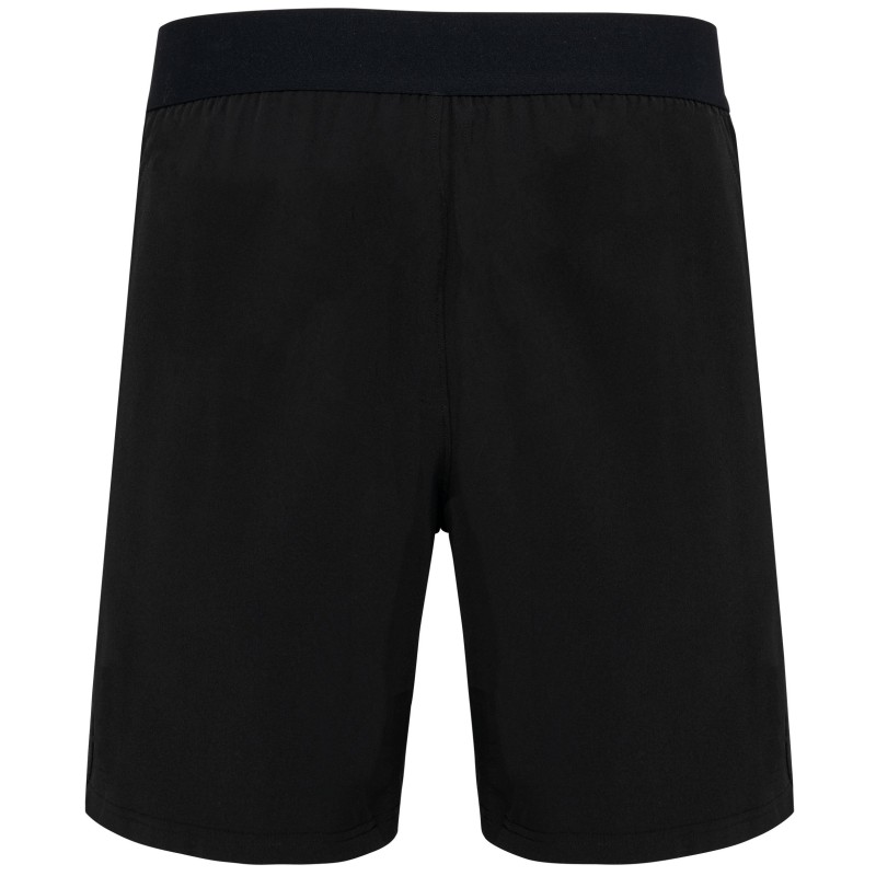 Short de padel bicolore homme Black BACK