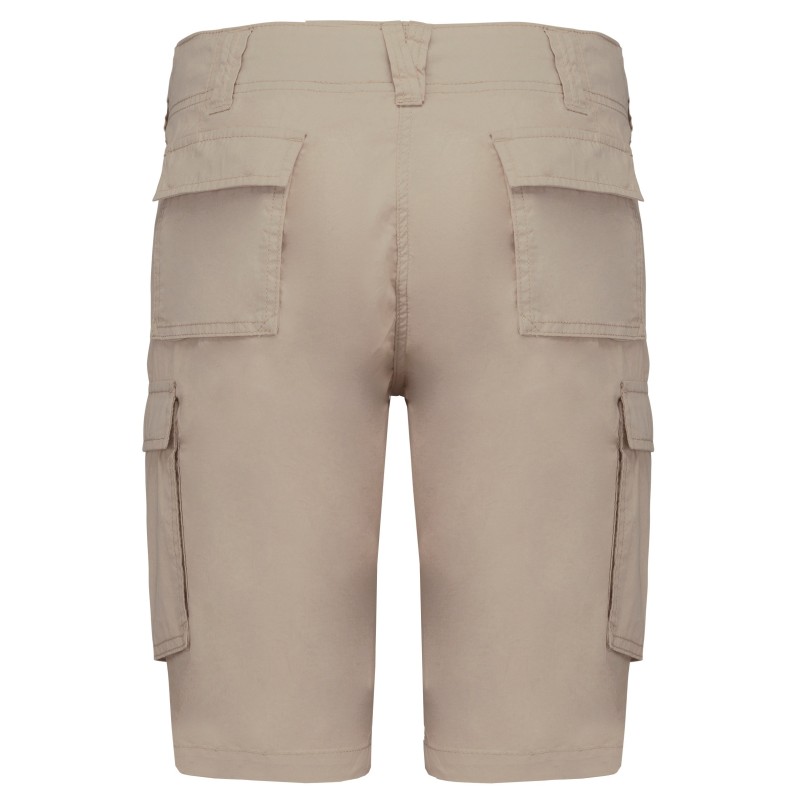 Bermuda léger multipoches femme Beige BACK