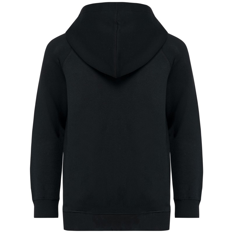 Veste zippée à capuche enfant Black BACK