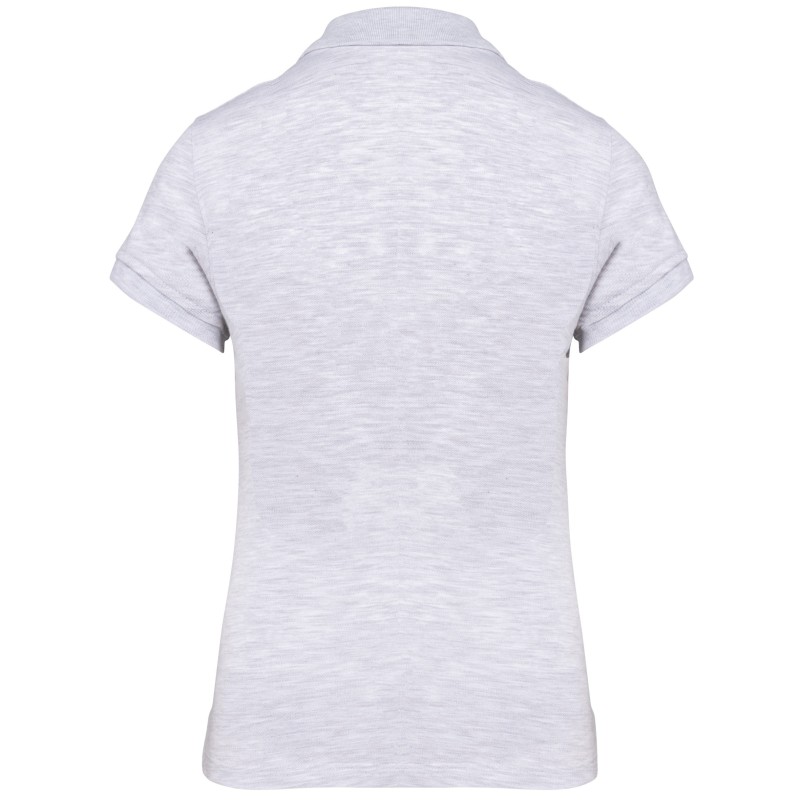 Polo manches courtes femme Ash Heather BACK