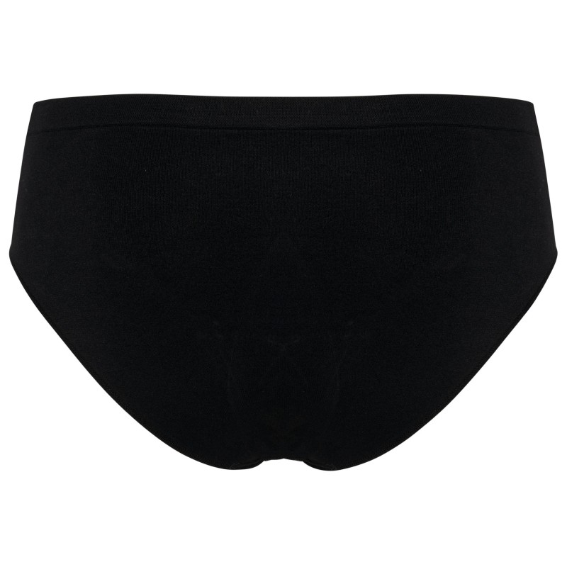 Culotte écoresponsable sans coutures femme Black BACK