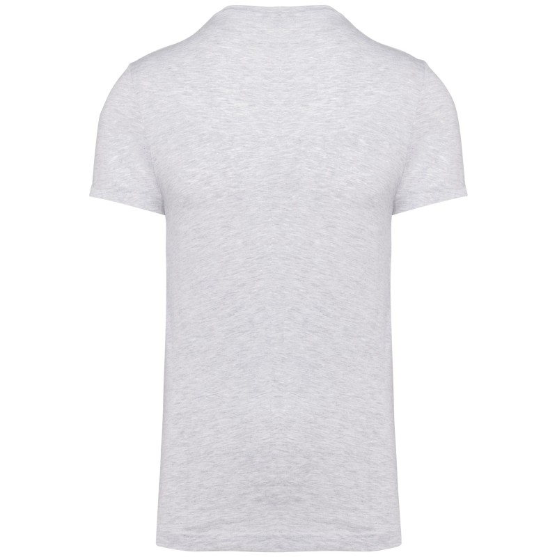 T-shirt col V manches courtes Ash Heather BACK