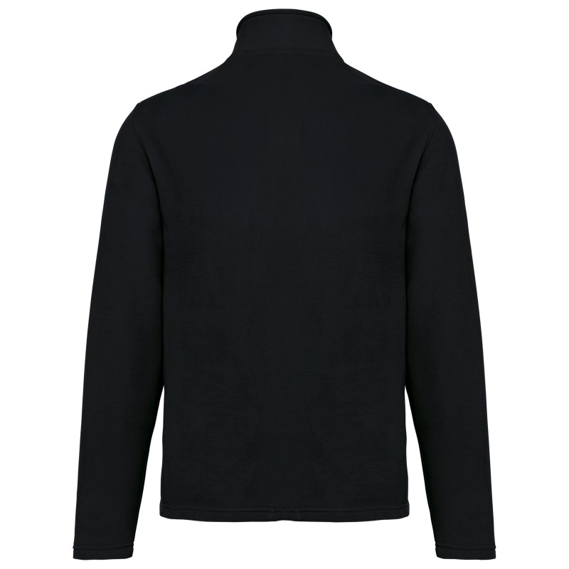 Veste micropolaire écoresponsable unisexe Black BACK