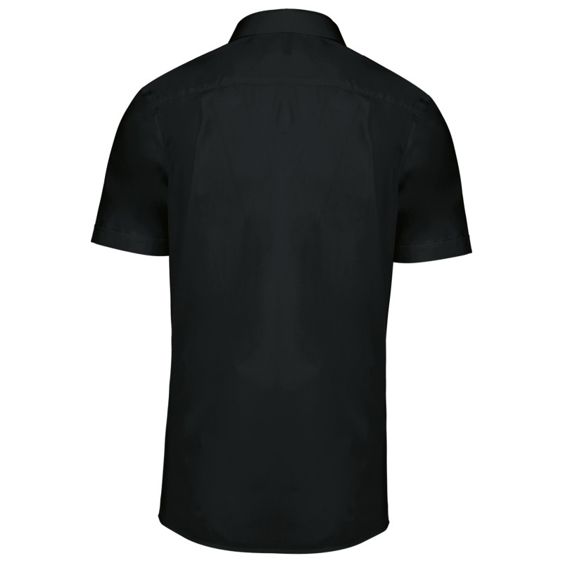 Chemise pilote manches courtes homme Black BACK