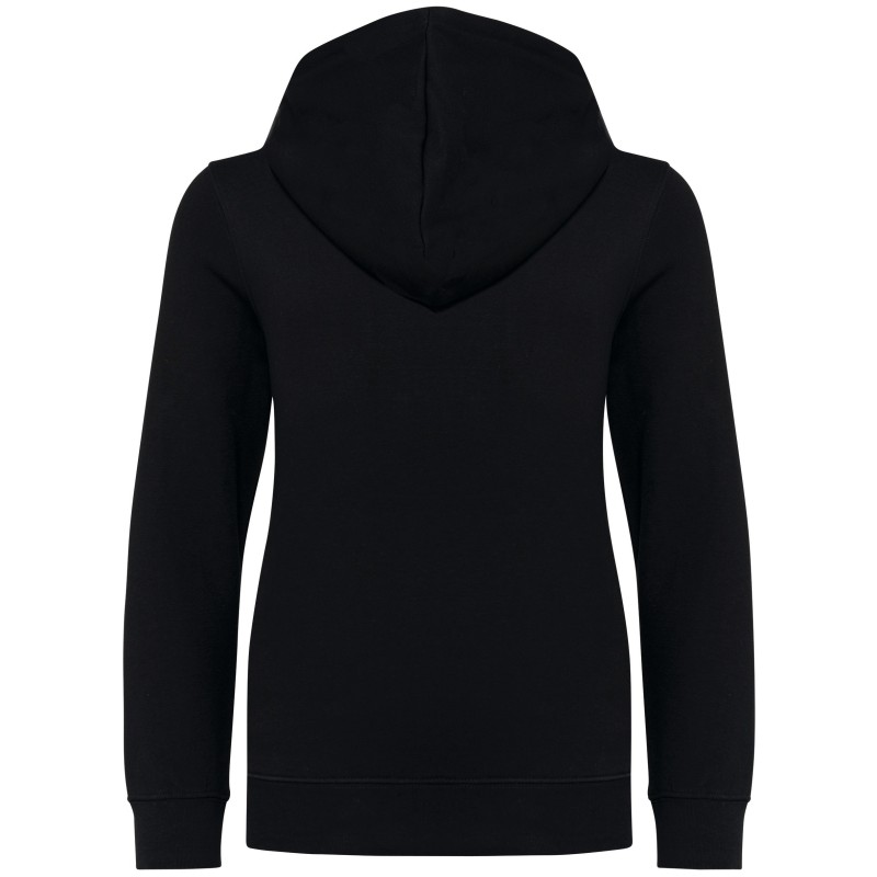 Sweat-shirt à capuche contrastée à motifs enfant unisexe Black / Skate Graffiti BACK