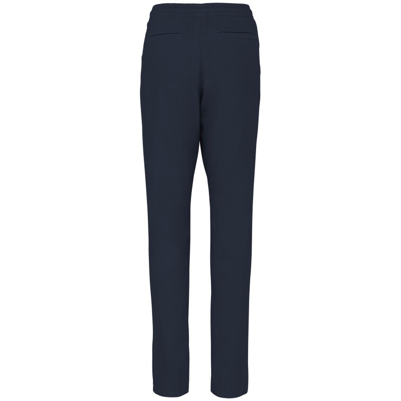 Pantalon décontracté femme Washed Navy Blue BACK