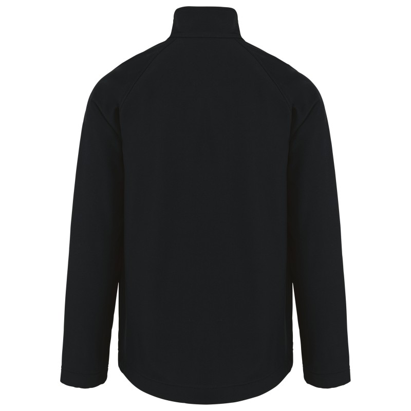 Veste softshell écoresponsable 3 couches unisexe Black BACK