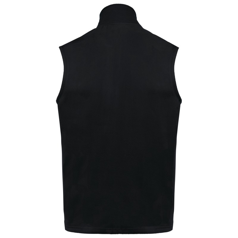 Bodywarmer micropolaire écoresponsable unisexe Black BACK