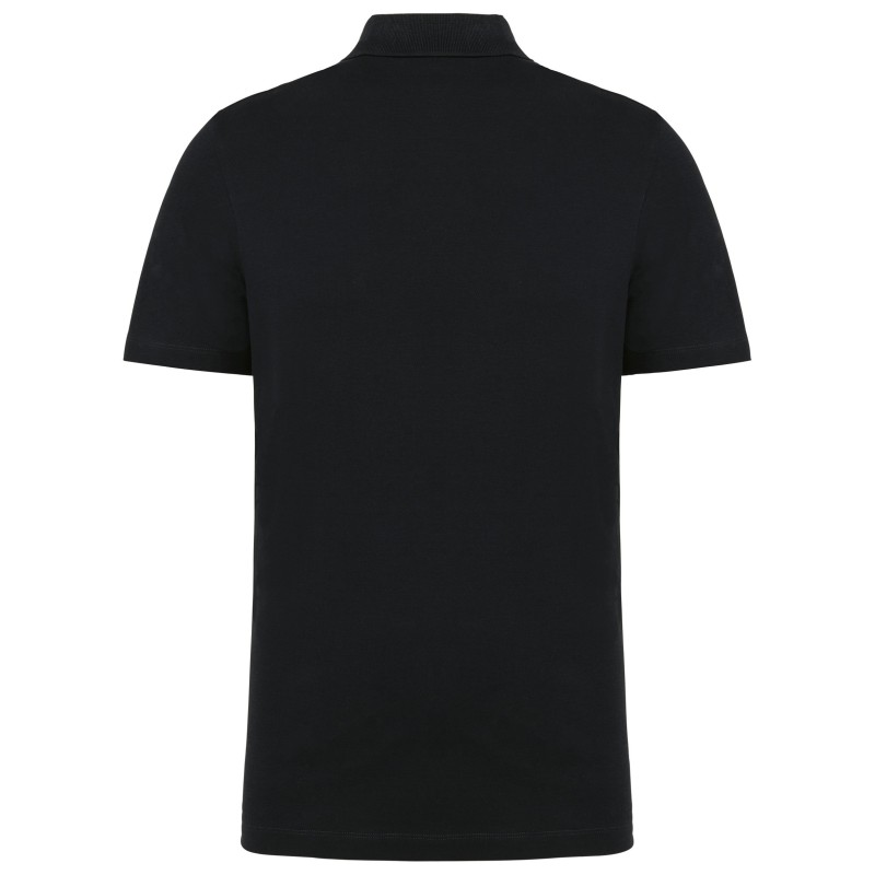 Polo Supima® manches courtes homme Black BACK