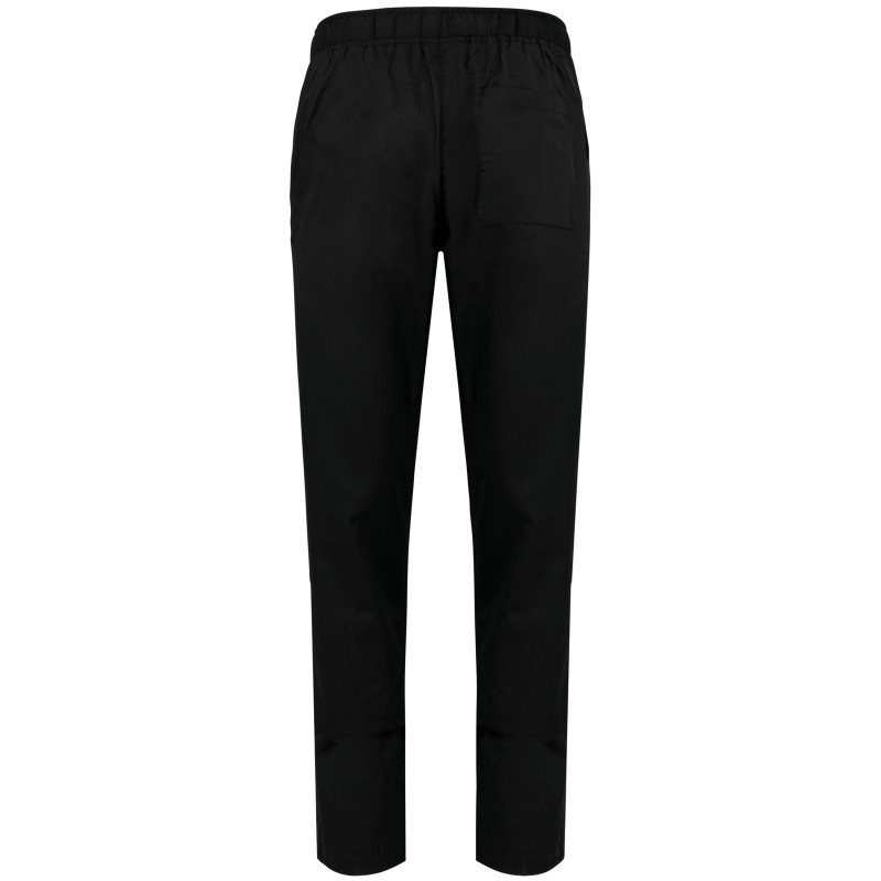 Pantalon polycoton homme Black BACK