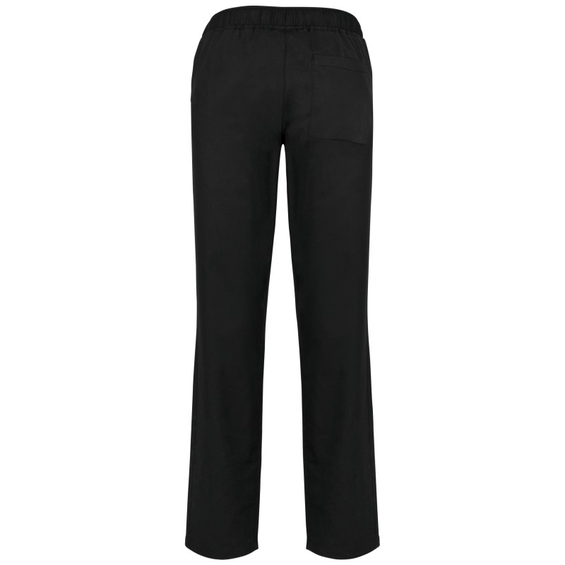 Pantalon polycoton femme Black BACK