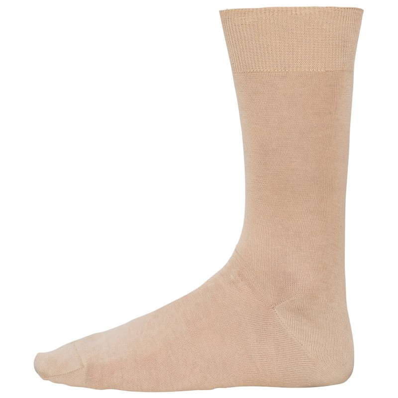Chaussettes jersey coton fil d'Écosse homme Beige FACE
