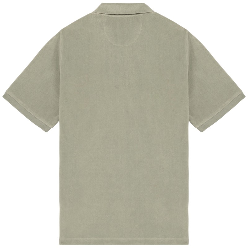 Polo Terry Towel homme Almond Green BACK