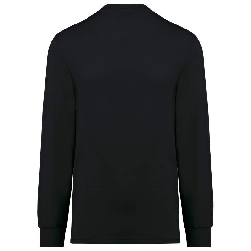 T-shirt écoresponsable manches longues unisexe Black BACK