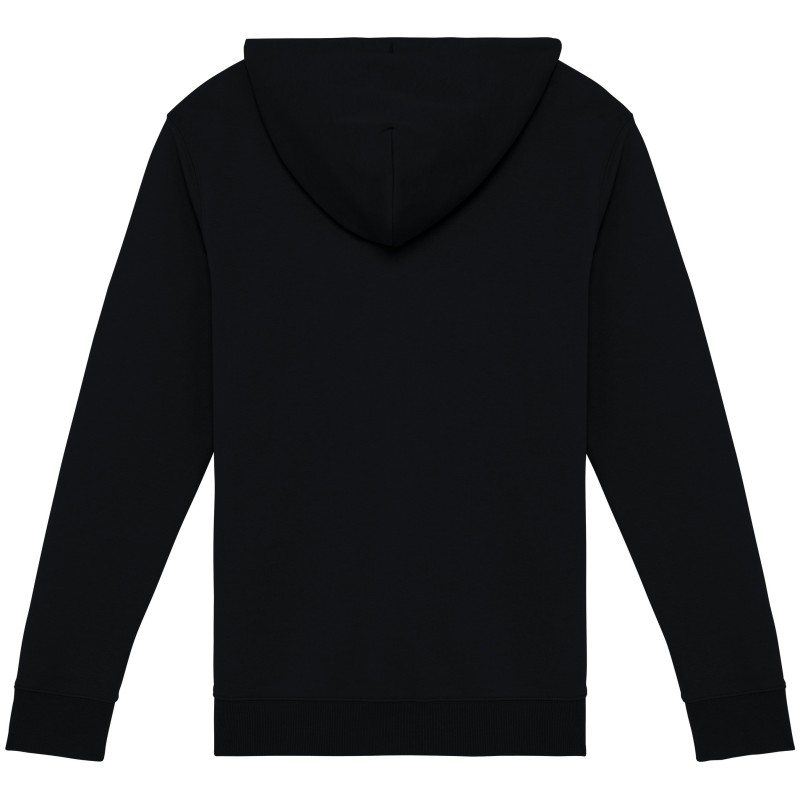 Sweat zippé capuche unisexe Black BACK