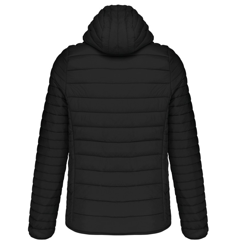 Doudoune légère capuche homme Black BACK
