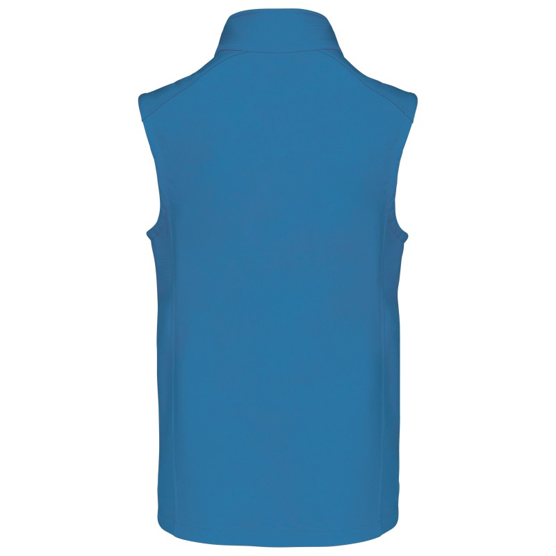 Bodywarmer softshell homme Aqua Blue BACK