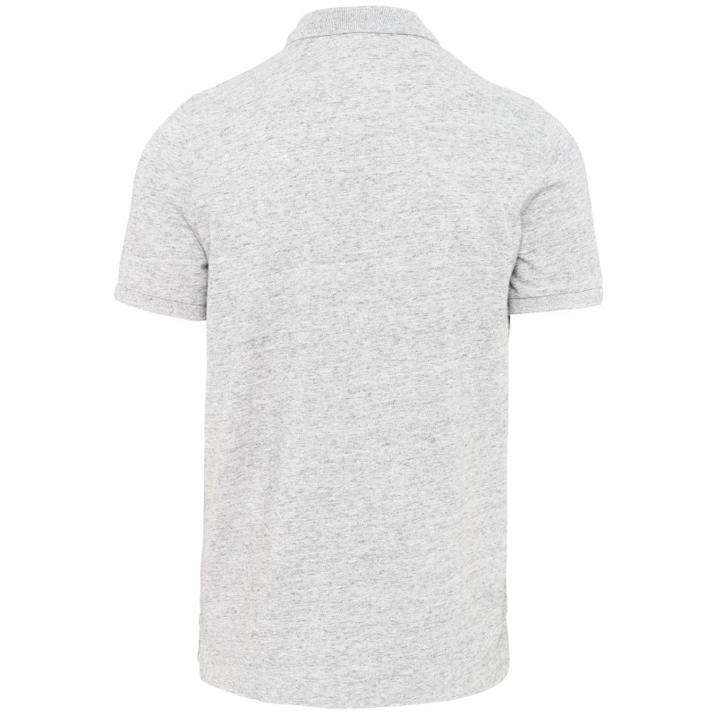 Polo vintage manches courtes homme Ash Heather BACK