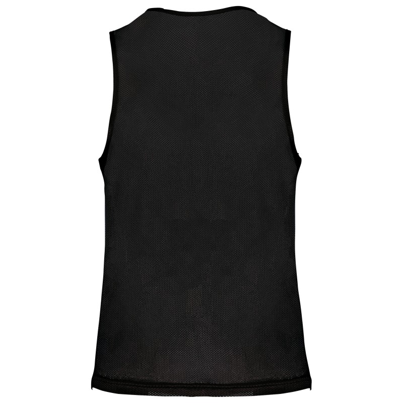 Chasuble en filet léger multisport unisexe Black BACK