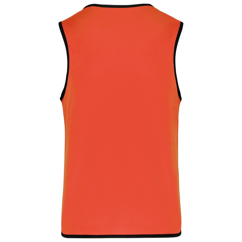 Chasuble de rugby réversible enfant Lime / Spicy Orange BACK