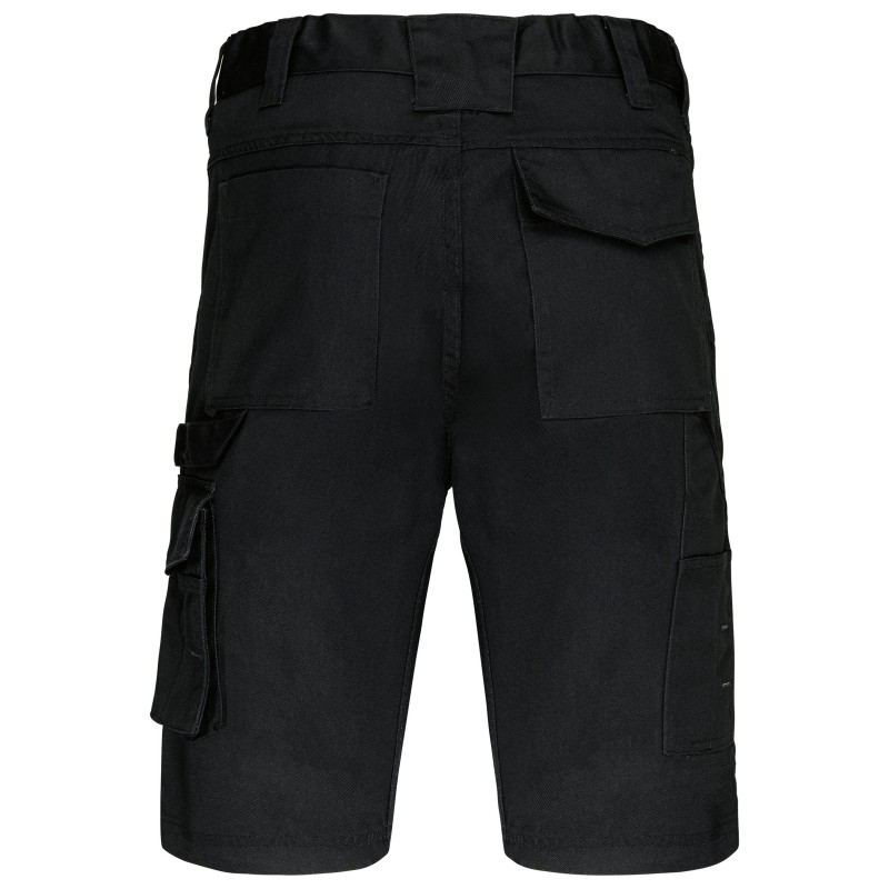 Bermuda de travail multipoches Black BACK