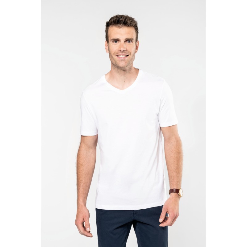 T-shirt Supima® col V manches courtes homme