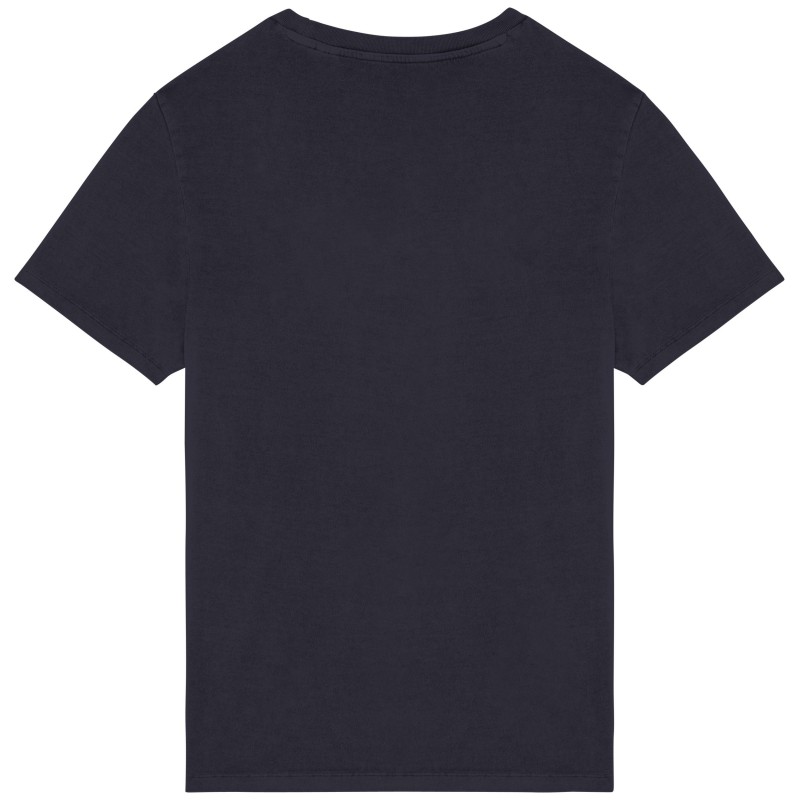 T-shirt délavé unisexe Washed Coal Grey BACK