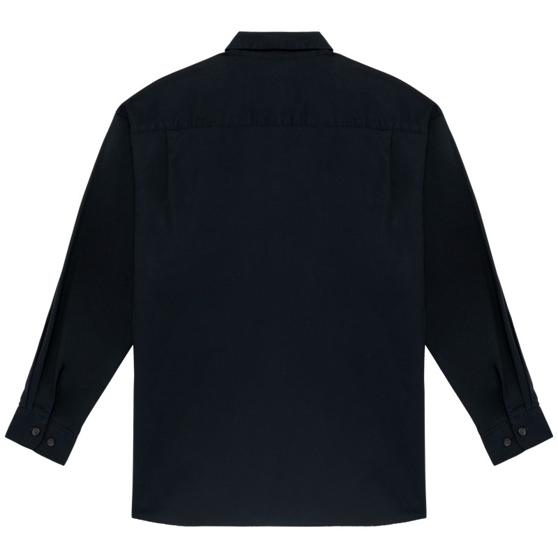 Chemise evasée Lyocell TENCEL™ femme Washed Dark Navy BACK
