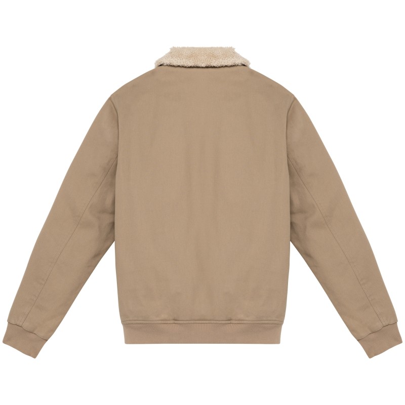Veste col sherpa unisexe Wet Sand BACK