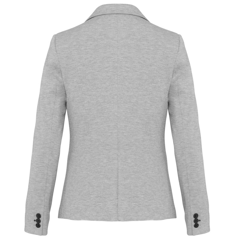 Veste maille femme Light grey heather BACK