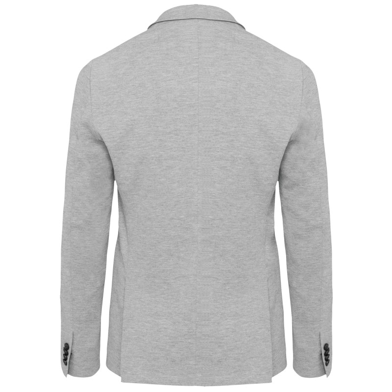 Veste maille homme Light grey heather BACK