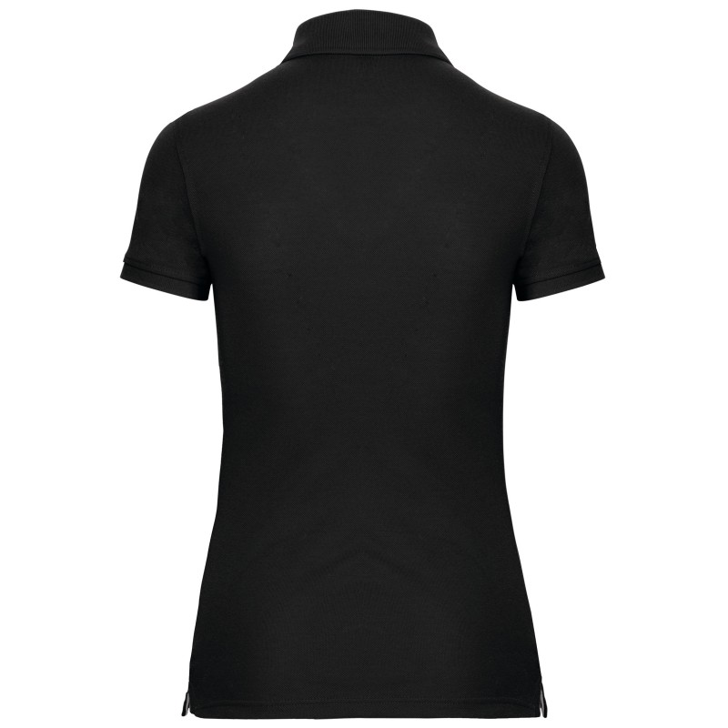 Polo manches courtes femme Black BACK