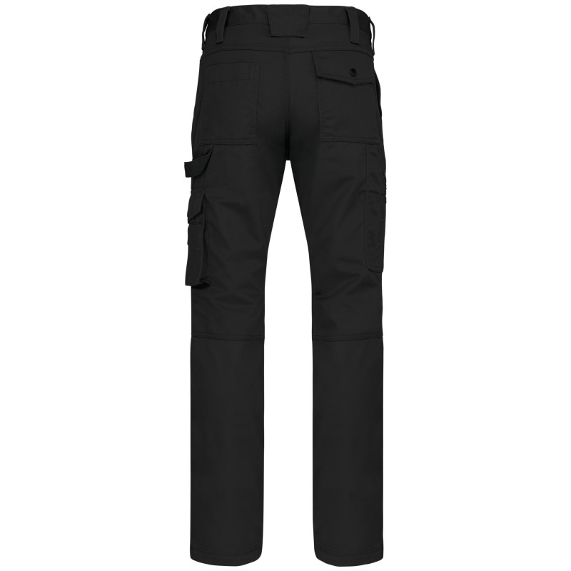 Pantalon de travail multipoches homme Black BACK