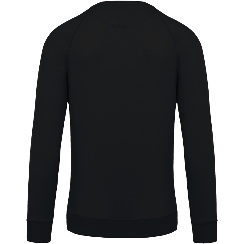 Sweat-shirt Bio manches raglan enfant Black BACK