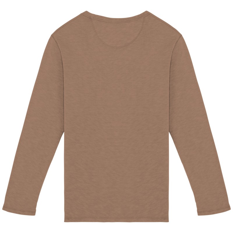 Sweat délavé unisexe Washed Cream Coffee BACK