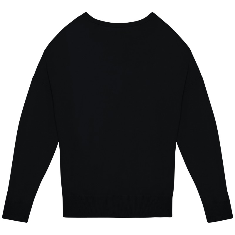 Cardigan avec Lyocell TENCEL™  femme Black BACK