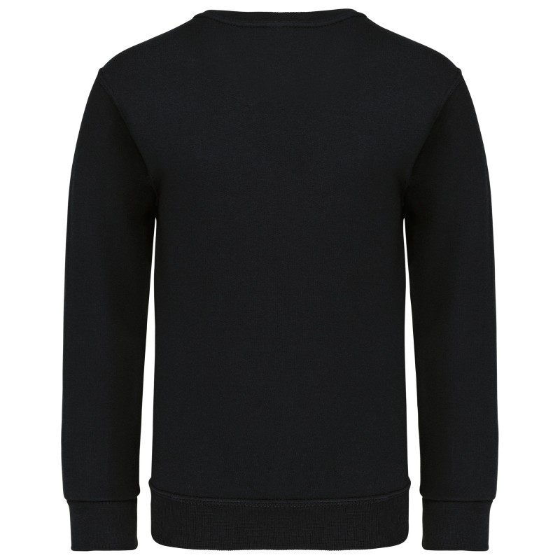 Sweat-shirt col rond enfant Black BACK