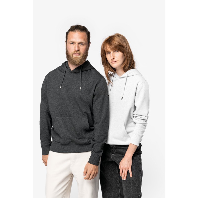 Sweat recyclé à capuche unisexe