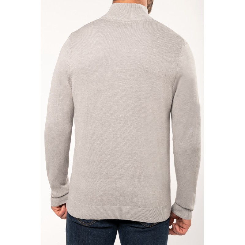 Cardigan zippé homme