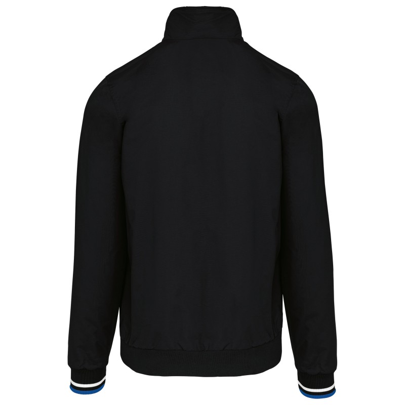 Blouson city Black / White / Blue BACK